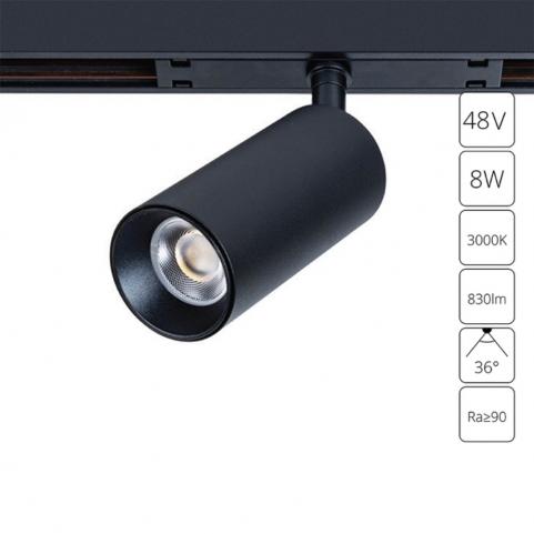 Магнитный трековый светильник Arte Lamp Optima 3000К A7280PL-1BK