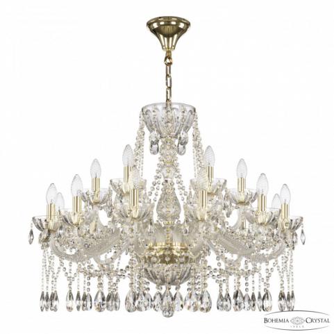 Люстра Bohemia Ivele Crystal 5413/12+6/300 G Clear/M-1H