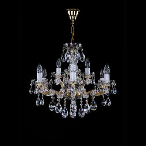 Люстра Art Glass MARIA TEREZIA 26 LIGHT PATINA VA-PE CE