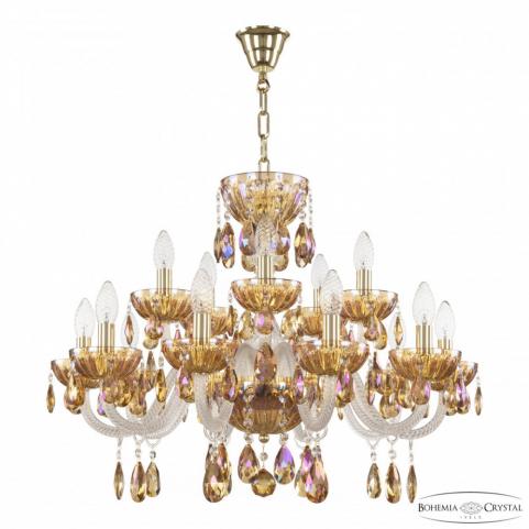 Люстра Bohemia Ivele Crystal 5417/10+5/240 G Shampan/M-1H K777