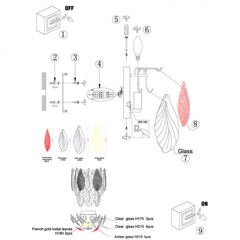 Бра Arte Lamp Felicita A4080AP-2GO