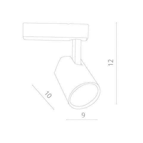 Трековый светильник Arte Lamp Amico   A1811PL-1BK