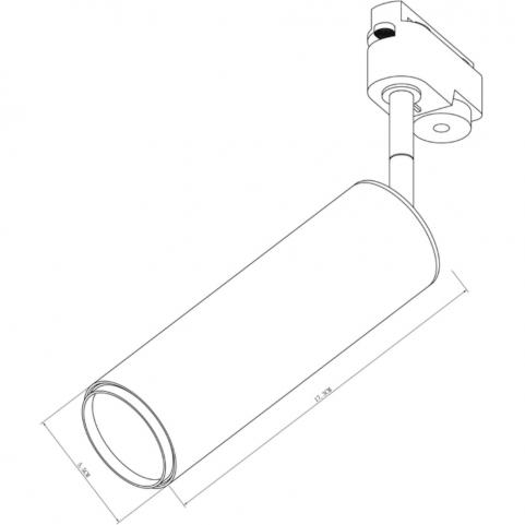 Трековый светильник Arte Lamp Periscopio  A1412PL-1BK