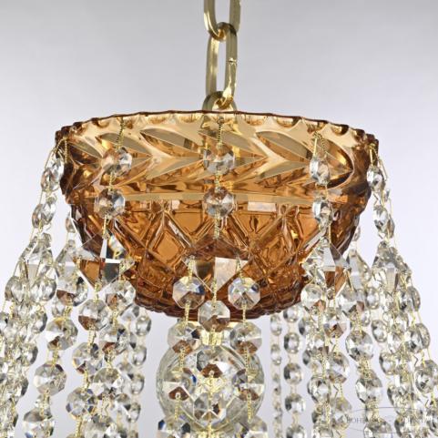 Люстра Bohemia Ivele Crystal 5413/12/300 G Amber/M-1F