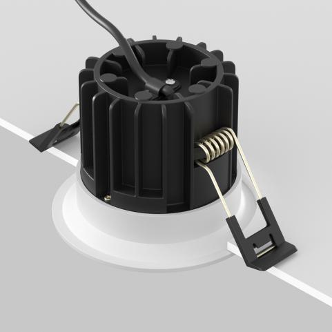 Точечный светильник Maytoni Technical Downlight 2200-4000K Round DL058-12W-DTW-W