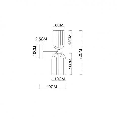 Бра Arte Lamp Charm A1623AP-2GO