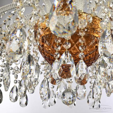 Люстра Bohemia Ivele Crystal 5413/12/300 G Amber/M-1F