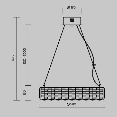 Подвесной светильник Maytoni Castello MOD336PL-L120G3K