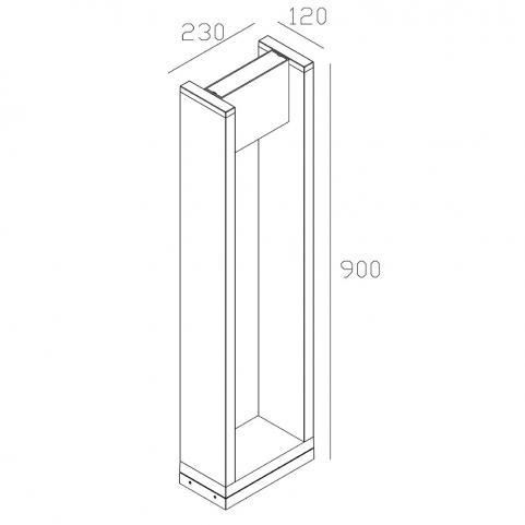 Уличный светильник Maytoni Gran O465FL-L16GF3K