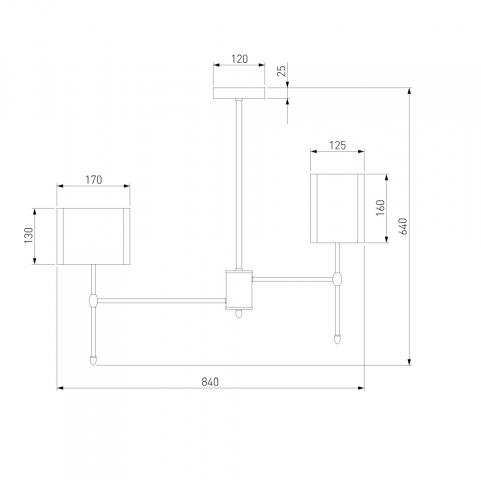 Люстра Eurosvet Notturno 60162/8 черный