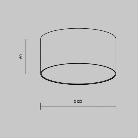 Потолочный светильник Maytoni Technical Ceiling 3000K Zon C032CL-12W3K-RD-B