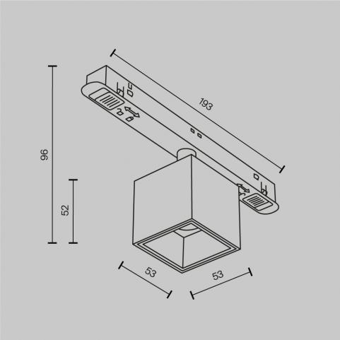 Трековый светильник Maytoni Technical Exility 2700-6000K Dim Smart Alfa S TR133-4-7W-DS-BS
