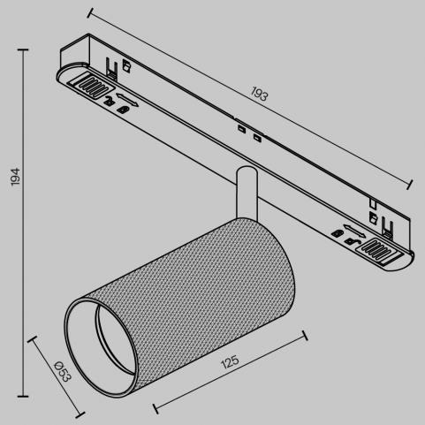Трековый светильник Maytoni Technical Exility 4000K Artisan TR097-2-12W4K-M-BB