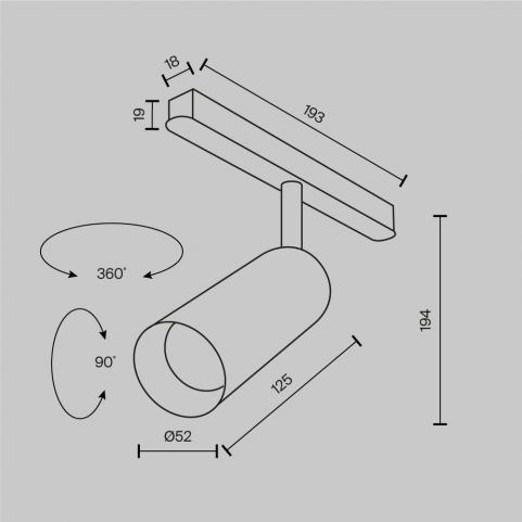 Трековый светильник Maytoni Technical Exility 4000K  Focus LED TR032-2-12W4K-M-BW