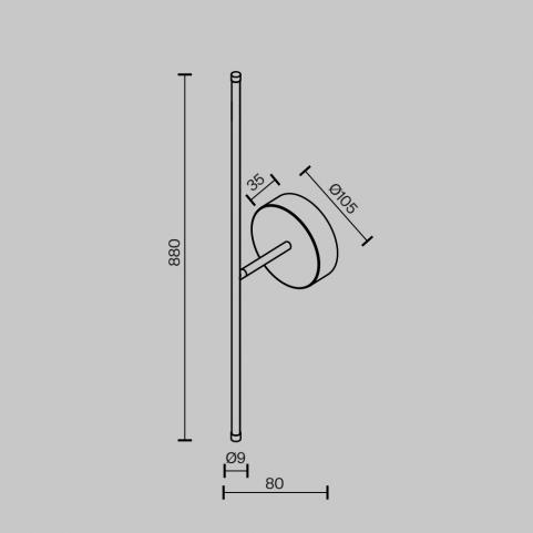 Бра Maytoni Elegant C084WL-L12BS2.7K-1