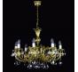 Люстра Art Glass ANASTASIA VIII. BRASS ANTIQUE CE - 8006