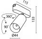 Трековый светильник Maytoni Focus LED Radity 3000K TR103-1-12W3K-M-B