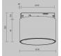 Трековый светильник Maytoni Technical Levity 4000К Alfa S TR188-1-5W4K-M-BBS